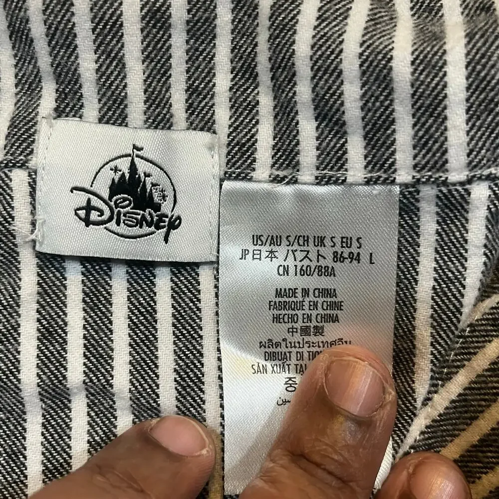 Disney Nightmare Before Christmas Jack Skellington Night Gown Stripe Women S - Picture 2 of 4
